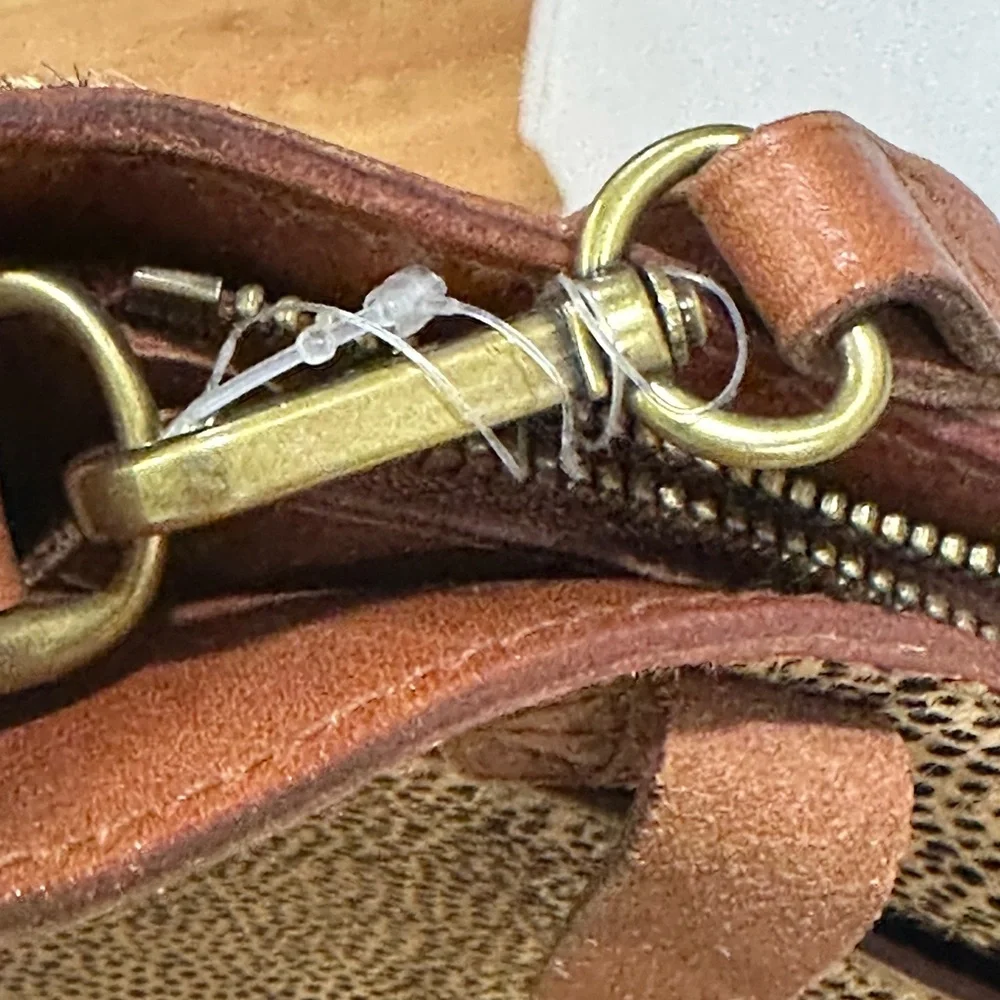 Madewell Tan and Brown Calf Hair Animal Print Women's Crossbody Bag - Picture 15 of 16